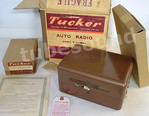 This is the genuine Tucker factory radio for the Torpedo NOS NIB NEW