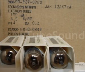 3 tubes from this case of 100 3 random tubes in this case of 100 NOS showing getter browning