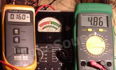 Full scale meter testing example (NRI 70 tube tester)