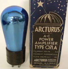 NOS Arcturus blue-glass 071A tube