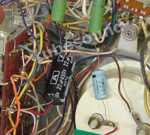 BK 707, new capacitors installed