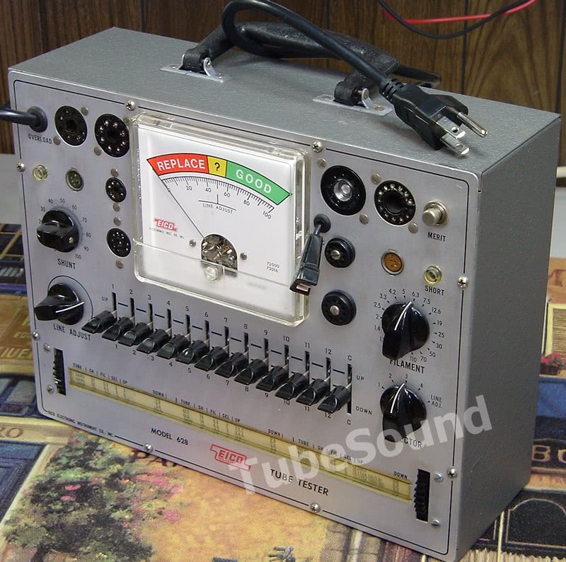 Eico 625 Tube Tester Chart