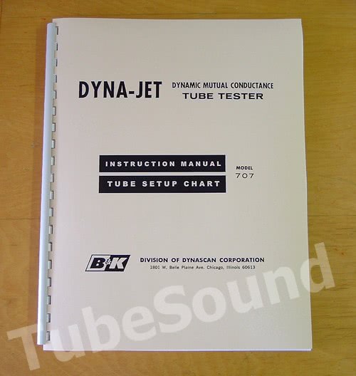 Hickok Model 540 Dynamic Mutual Conductance Tube Tester Manual 