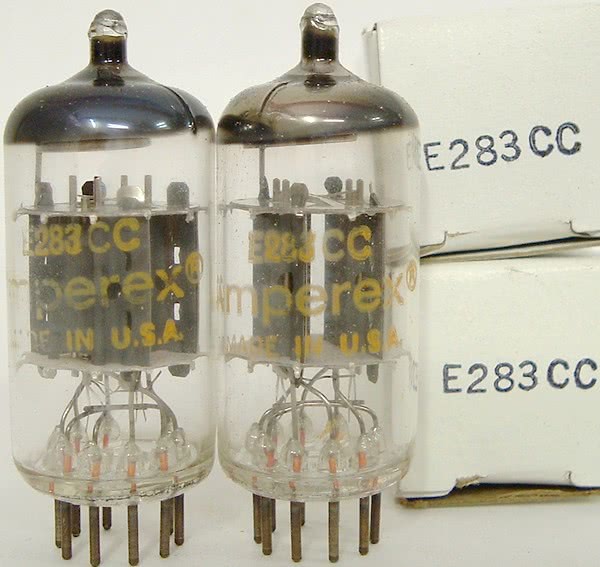 12AX7A tubes - incorrectly factory marked as E283CC